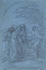 IL PICCIO (attr. to), A Group of Figures, black chalk